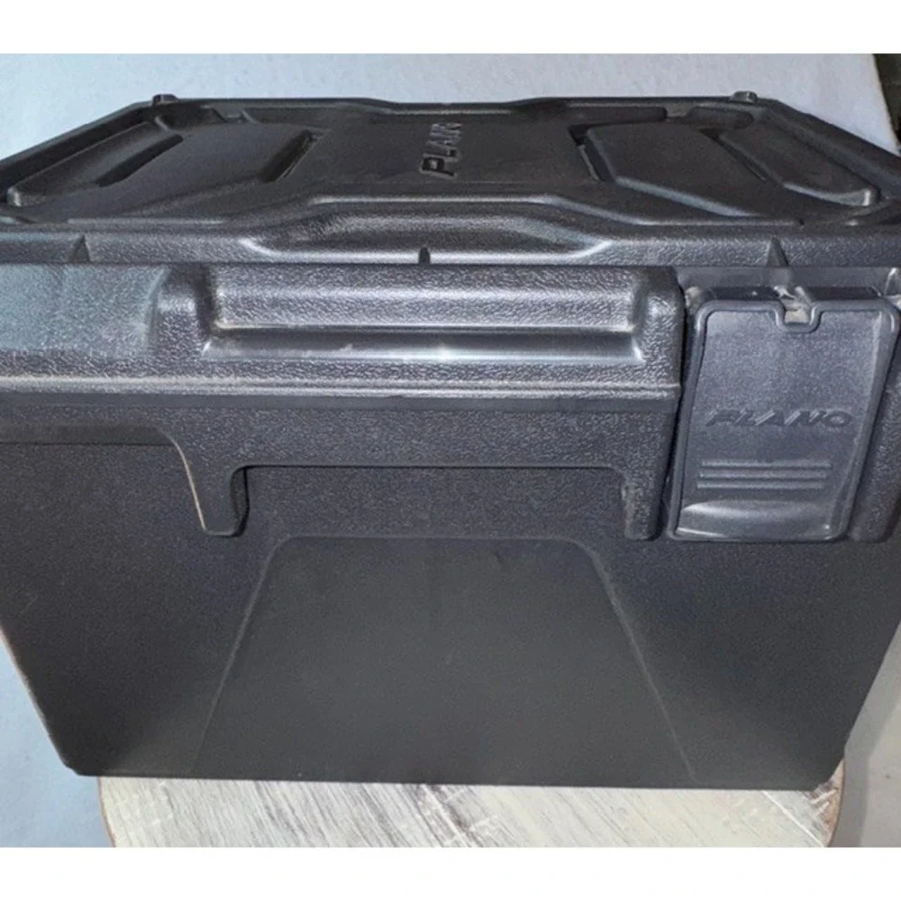Plano 1071650 Tactical Ammo Crate Black Storage Box Tote Travel
